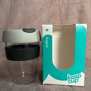 KeepCup Original Reusable Coffee Cup - Black and Gray